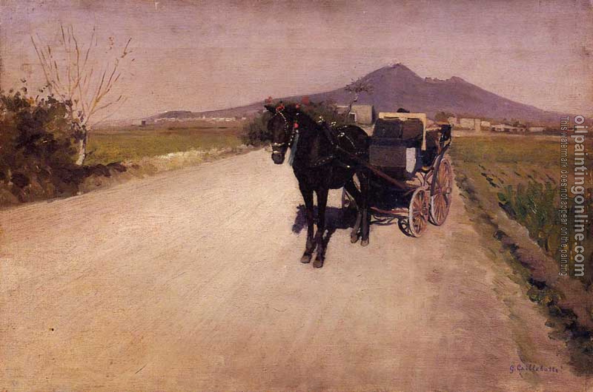 Gustave Caillebotte - A Road Near Naples